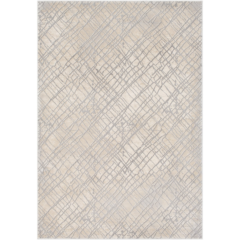 Greyleigh™ Bridgeton Abstract Gray/Cream Area Rug & Reviews Wayfair